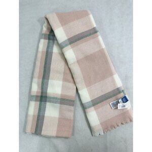 Old Navy 100% Polyester Pink Checkered Scarf 74x25 NWT